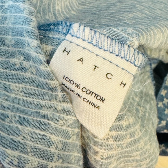 HATCH Blue Cotton Calico Floral Sleeveless Maternity boho Dress size 0 - Picture 9 of 9